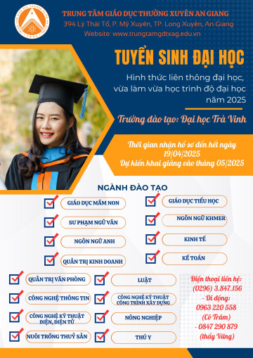 Hướng dẫn làm Hồ Sơ dự tuyển trình độ Đại học trường Đại học Trà Vinh hệ vừa làm vừa học