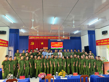 KHAI GIẢNG LỚP BỒI DƯỠNG 4 KỸ NĂNG TIẾNG KHMER CĂN BẢN CHO CÁN BỘ, CHIẾN SĨ CÔNG AN TỈNH AN GIANG