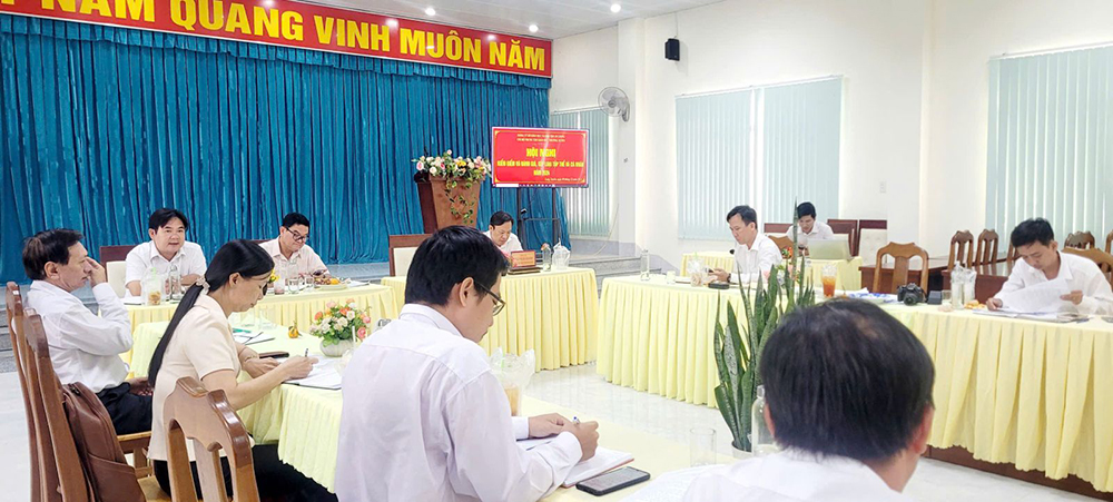 Hội nghị kiểm điểm và đánh giá, xếp loại tập thể và cá nhân năm 2024; Ảnh Thuỳ Trâm